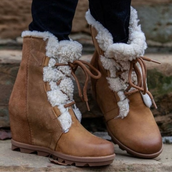Sorel Shoes - Sorel Women’s Joan of Arctic 2 Wedge Shearling Boots Waterproof Snow Boot Size 9